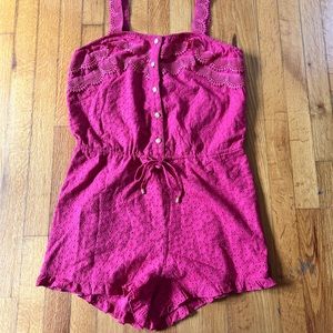 Sperry pink romper